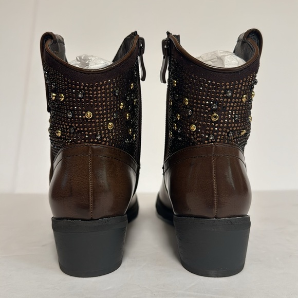 Very Volatile Los Angles Brown Ankle Boots Zipper women’s Size 6.5 - Picture 6 of 7